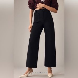 **Ponte** Maeve Colette Cropped Wide-Leg Pants in Black
